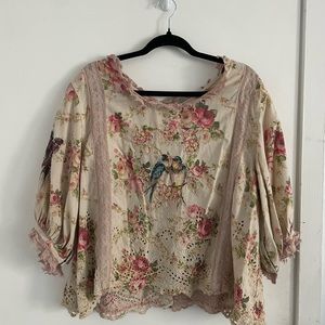 MAGNOLIA PEARL FLORAL KARLIE BLOUSE / JACKET
